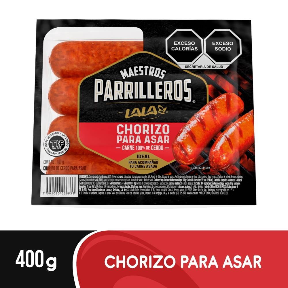 Chorizo Para Asar Maestros Parrilleros 400 g || Bodega Aurrera Despensa ...