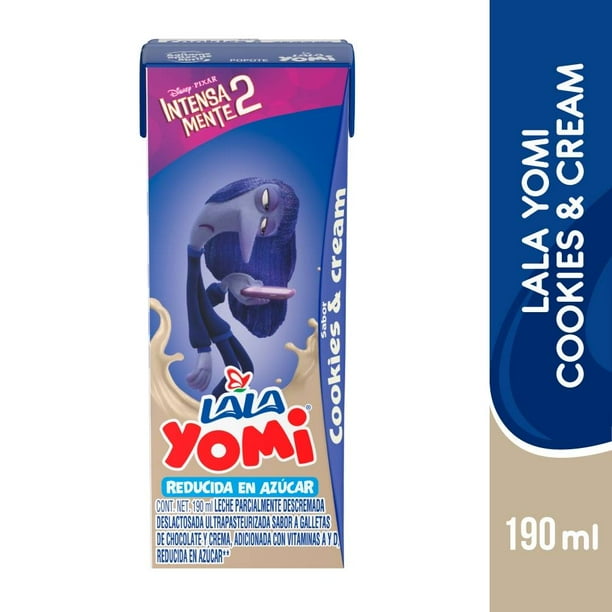 Leche Lala Yomi sabor cookies and cream reducida en azúcar 190 ml