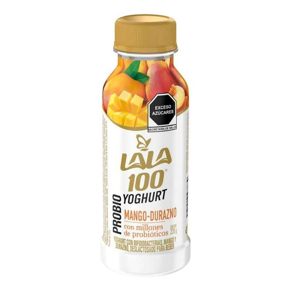 Yoghurt bebible Lala 100 mango durazno con millones de probióticos 220 g