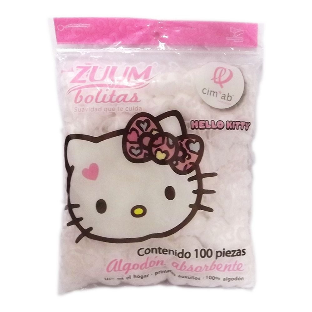 Almohadillas desmaquillantes ZUUM Hello Kitty de algodón