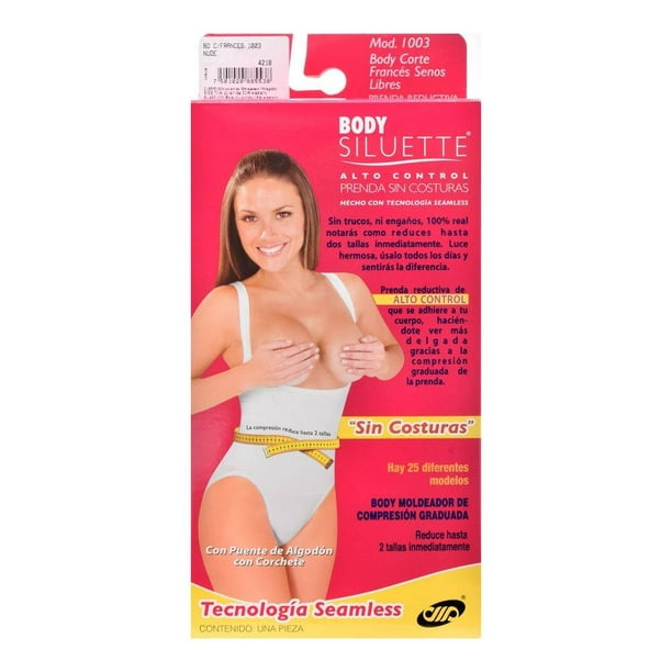 Faja Body Siluette seamless alto control corta 1600 grande nude dama