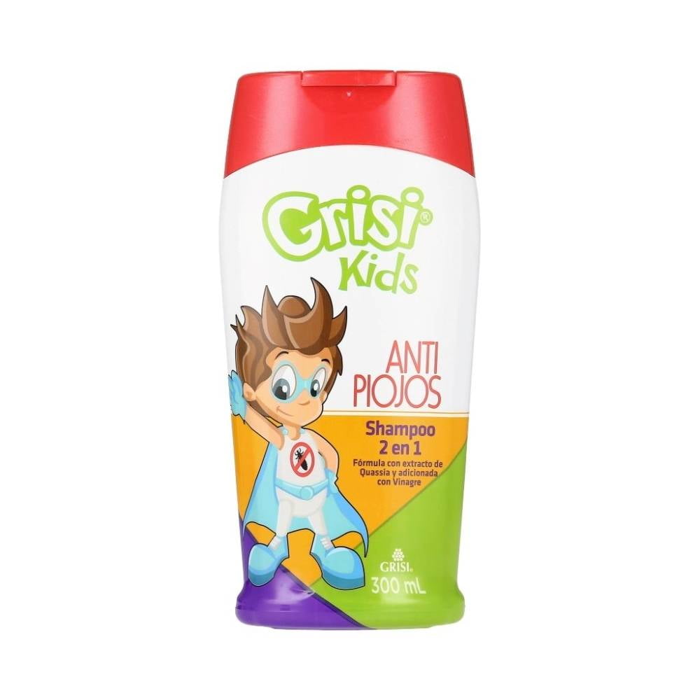 Shampoo anti piojos Grisi kids 2 en 1, 300 ml