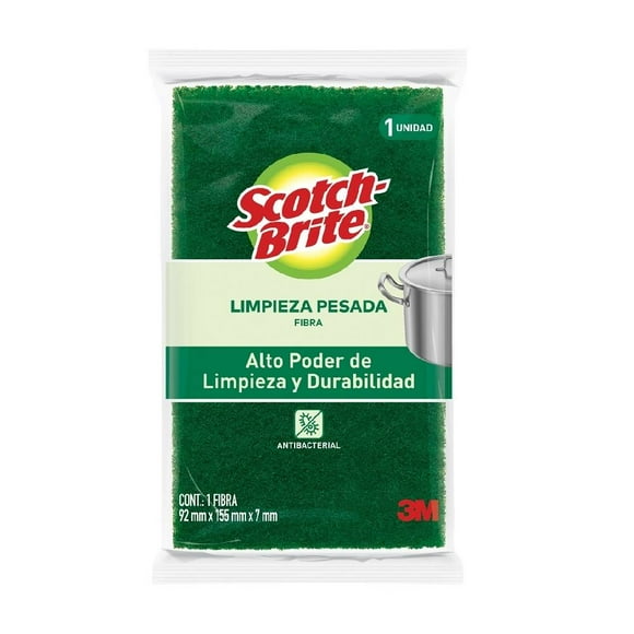 Fibra 3M Scotch Brite verde grande1 pza