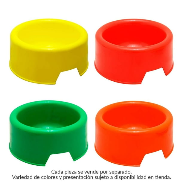 Plato para Perro Doggy Bol Chico Varios Colores 1 Pza