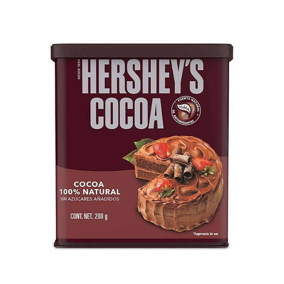 Cocoa en polvo Hershey's natural, 200 g