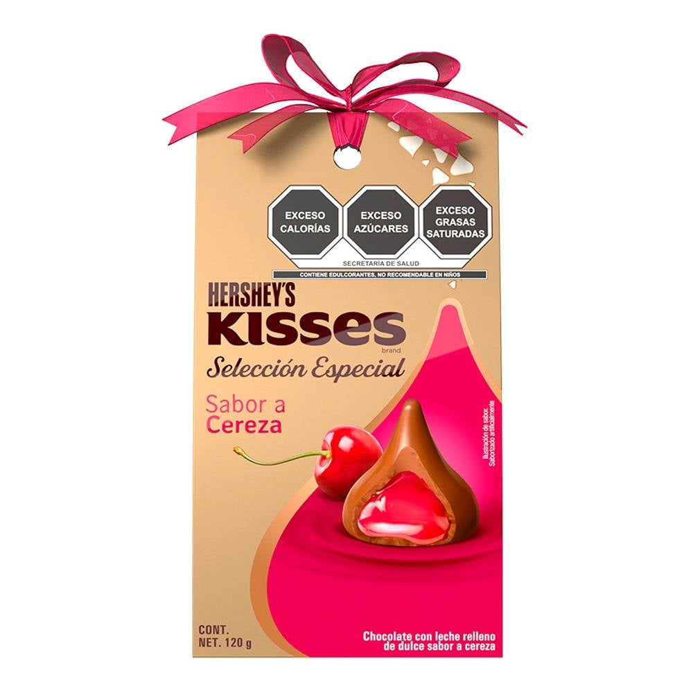 Chocolate con leche Hershey's Kisses selección especial cereza 120 g