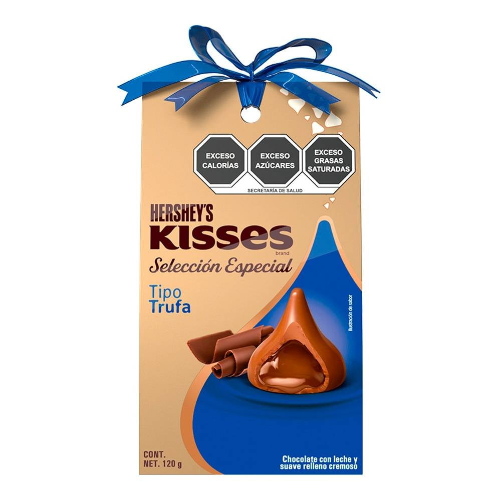 Chocolate con leche Hershey's Kisses selección especial trufa 120 g