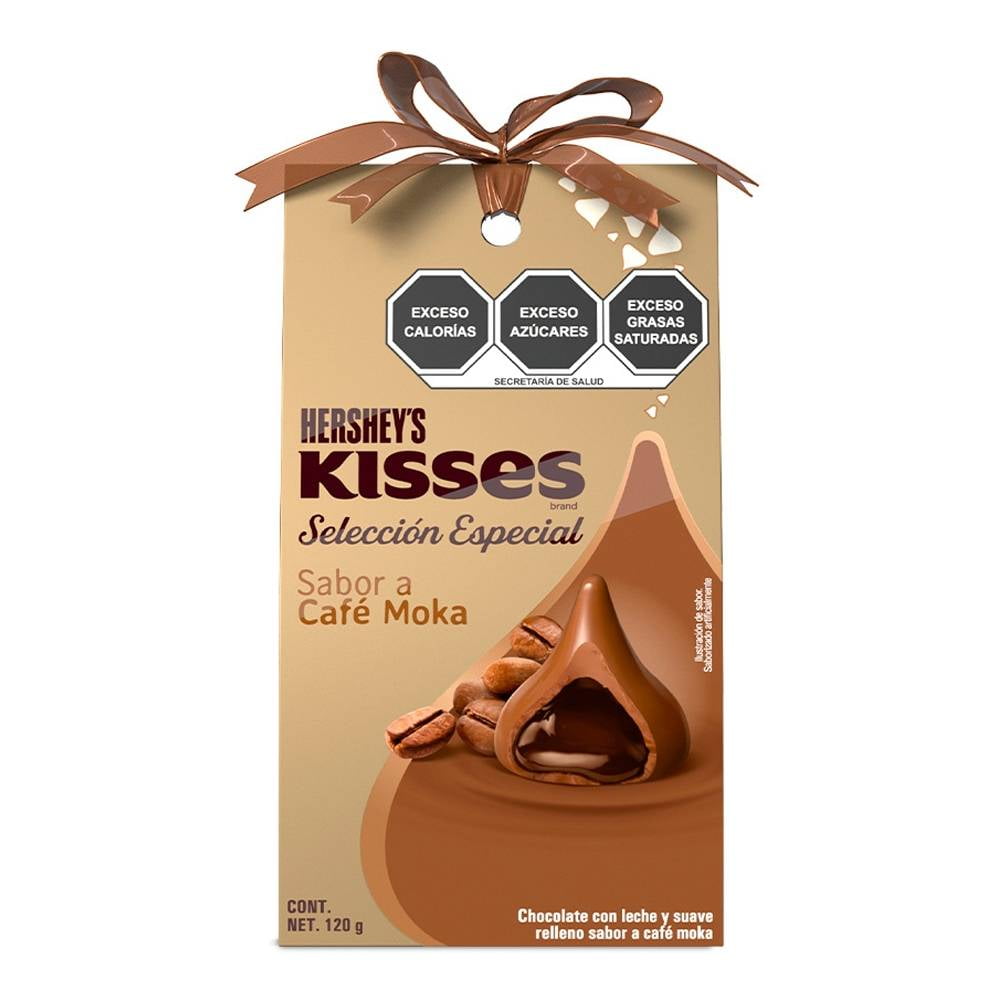 Chocolate con leche Hershey's Kisses selección especial café moka 120 g