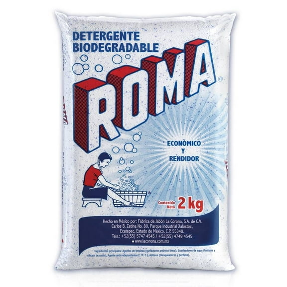 Detergente en polvo Roma multiusos biodegradable 2 kg