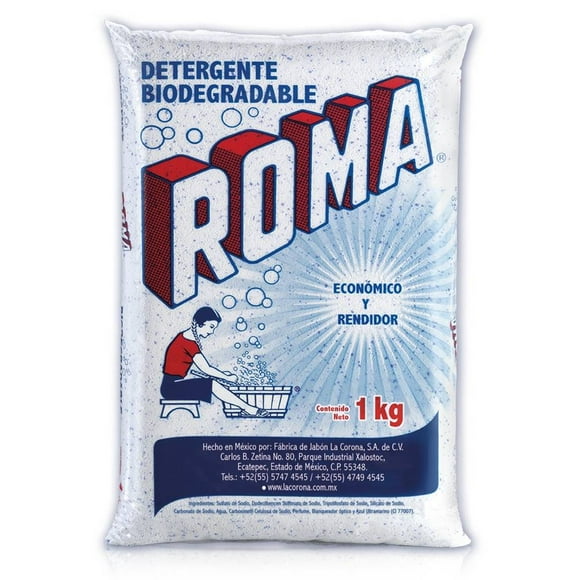 Detergente en polvo Roma multiusos biodegradable 1 kg