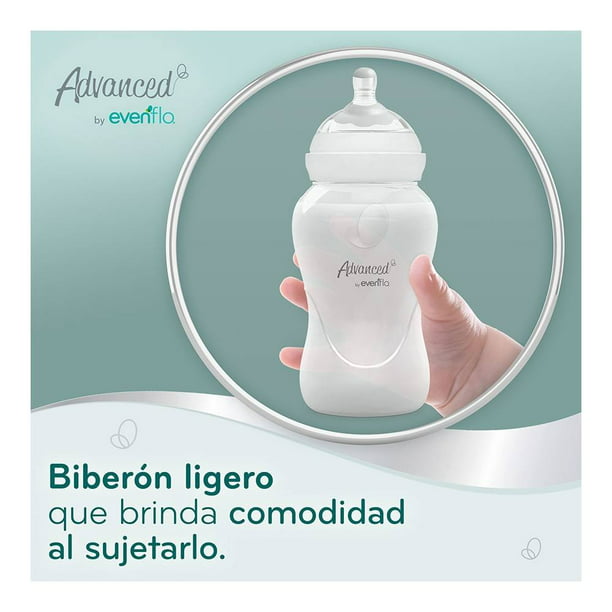 Juego de biberones de vidrio natural para recién nacido, 3 onzas y 5 onzas  con flujo extra lento y pezón de flujo lento, anti cólicos, 0-3 meses