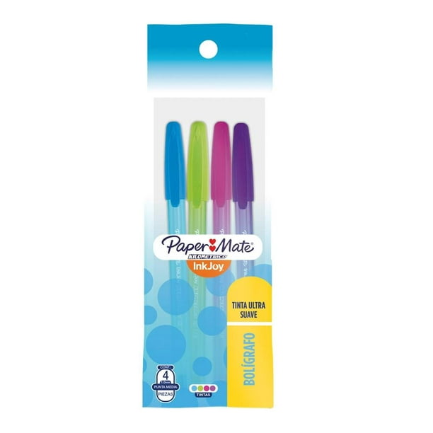 Bolígrafo Paper Mate mediano varios colores paquete con pzas | Walmart