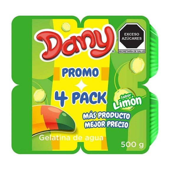 Gelatina de agua Dany sabor limón 500 g