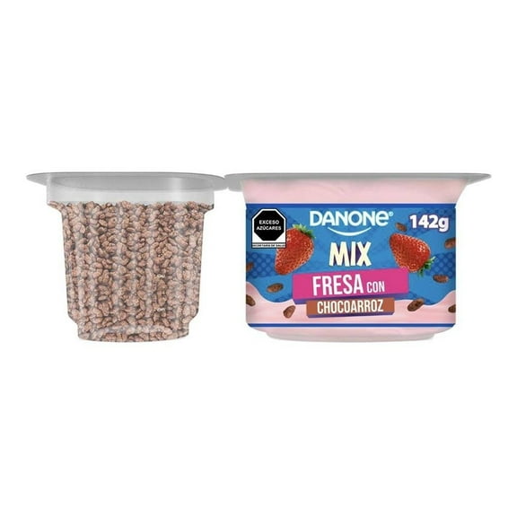 Yoghurt Danone mix sabor fresa con chocoarroz 142 g