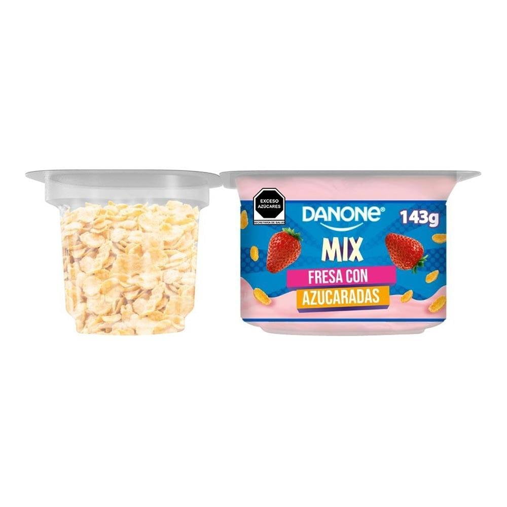 Yoghurt Danone mix sabor fresa con azucaradas 143 g | Walmart