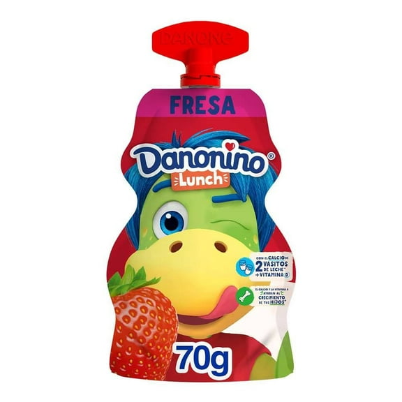 Queso petit suisse Danonino Lunch sabor fresa 70 g