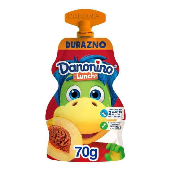 Queso petit suisse Danonino Lunch durazno 70 g