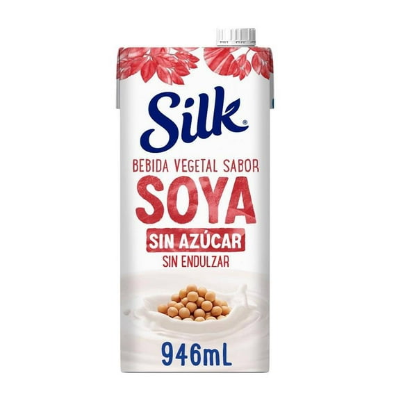 Bebida vegetal Silk de soya sin azúcar 946 ml