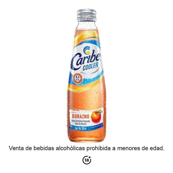 Bebida alcohólica preparada Caribe Cooler durazno 300 ml