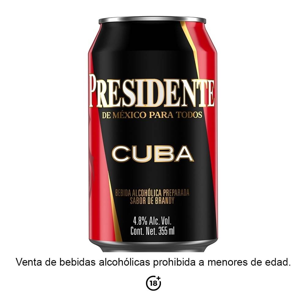 Bebida alcohólica preparada Presidente cuba 355 ml | Walmart