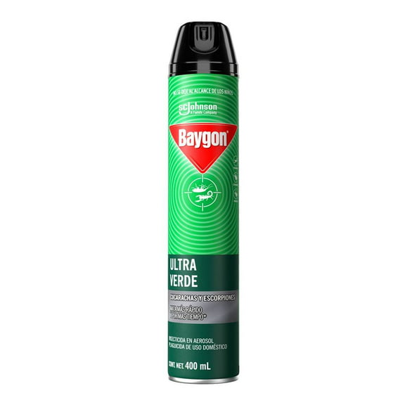 Insecticida Baygon ultra verde en aerosol 400 ml
