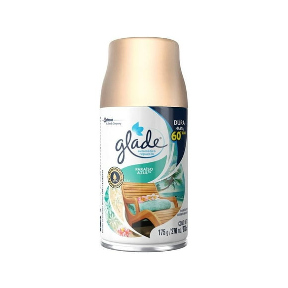 Repuesto de aromatizante ambiental Glade automático paraíso azul en aerosol 175 g