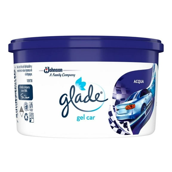 Aromatizante Glade Car para Autos Acqua en Gel 70 g