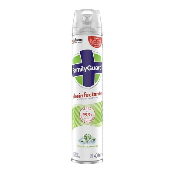 Desinfectante Family Guard frescura campestre en aerosol 400 ml
