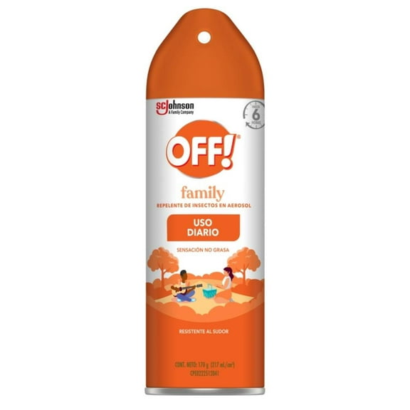 Repelente de insectos Off family en aerosol 170 g