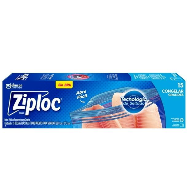 Bolsas Ziploc con abre fácil grandes x 10 unidades