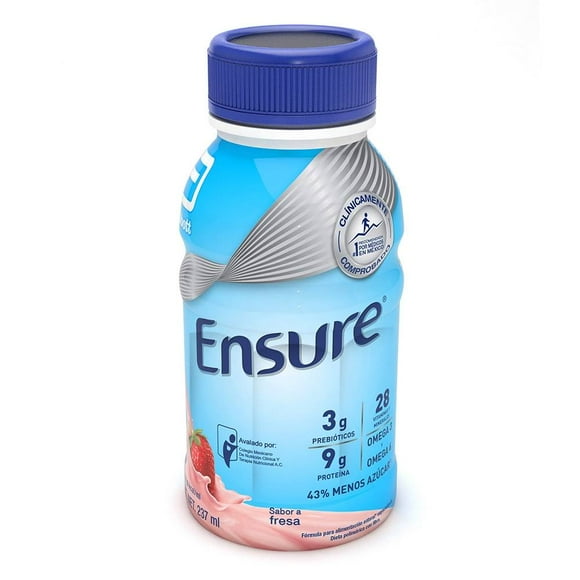 Fórmula para alimentación Ensure Clásico enteral especializada sabor fresa 237 ml