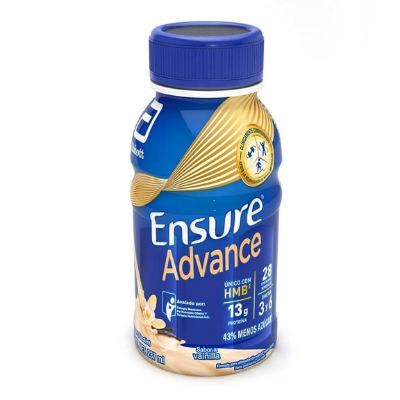 Fórmula para alimentación Ensure Advance enteral especializada sabor vainilla 237 ml