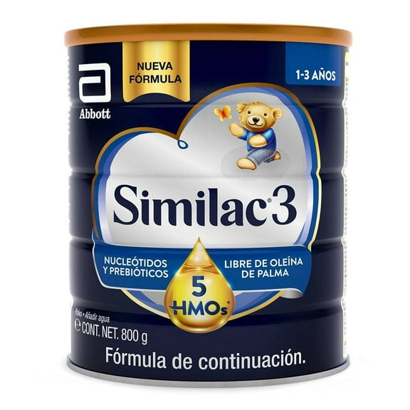 Fórmula Infantil Similac etapa 3 en polvo 800 g sabor vainilla
