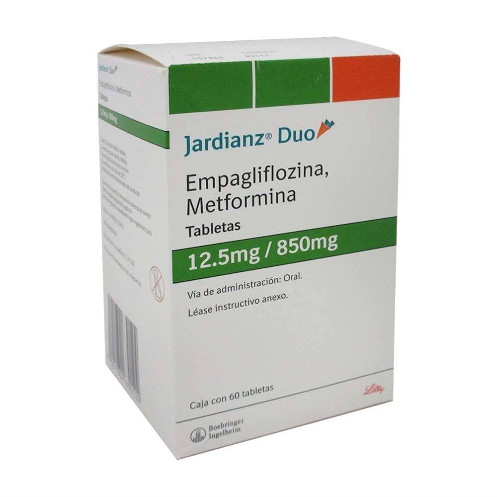 Jardianz Duo 12.5 mg/850 mg 60 tabletas | Walmart