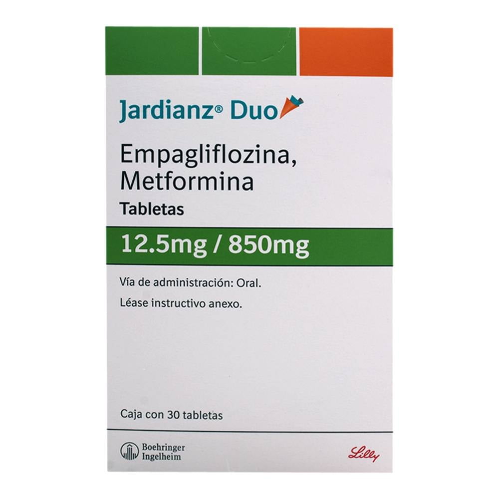 Jardianz Duo 12.5 mg/850 mg 30 tabletas | Walmart