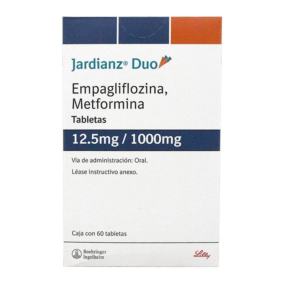 Jardianz Duo 12.5 mg/1000 mg 60 tabletas | Walmart