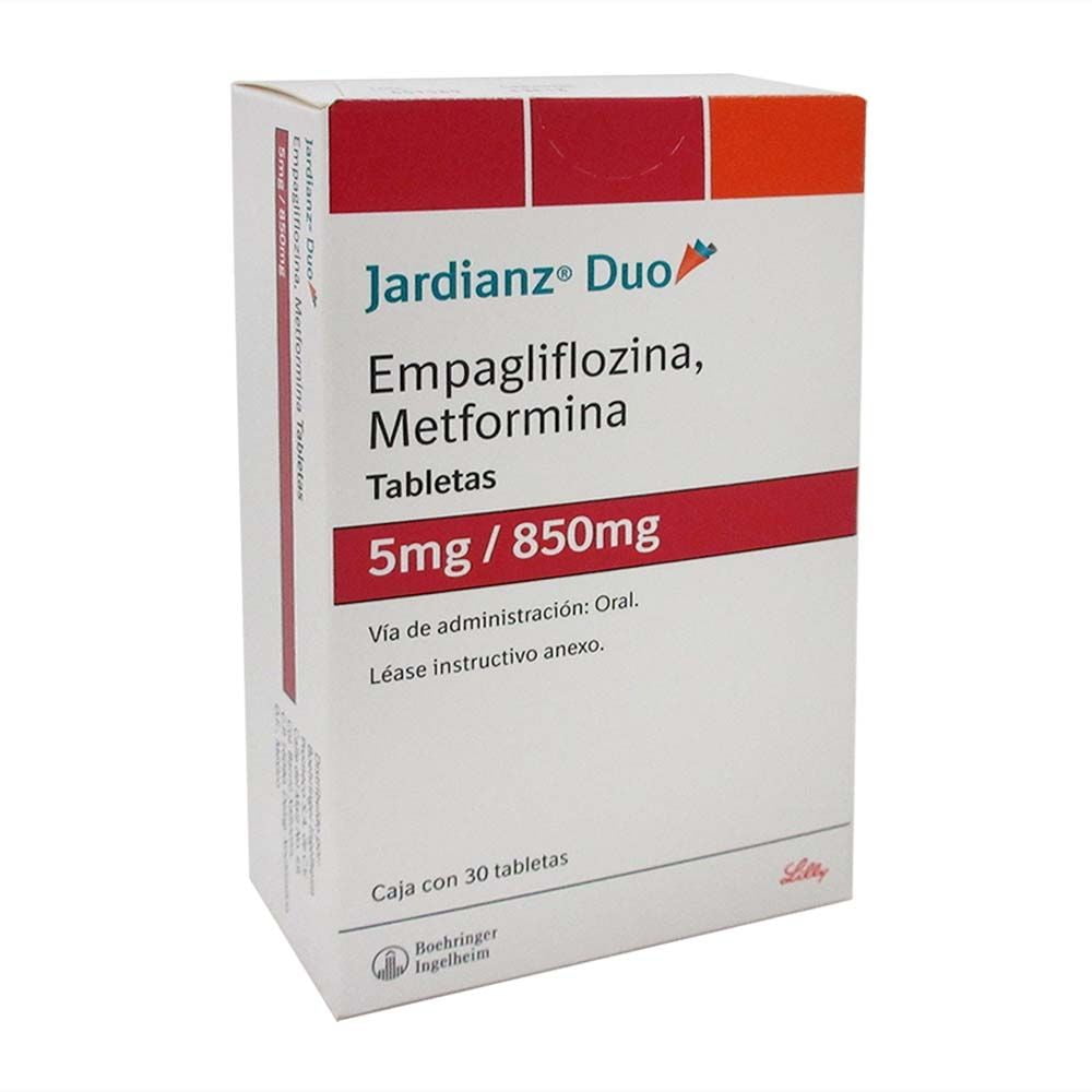 Jardianz duo 5 mg /850 mg 30 tabletas | Walmart en línea