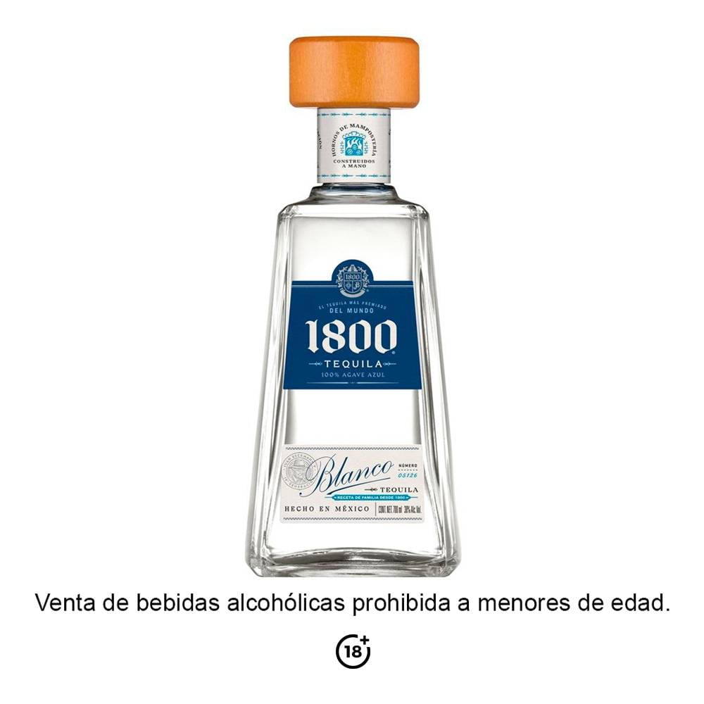 Tequila 1800 Blanco Reserva 700 ml | Bodega Aurrera en línea