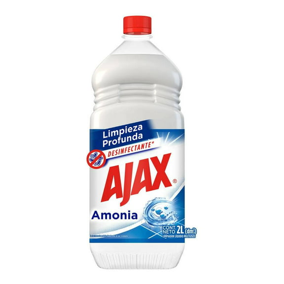 Limpiador líquido Ajax amonia multiusos 2 l