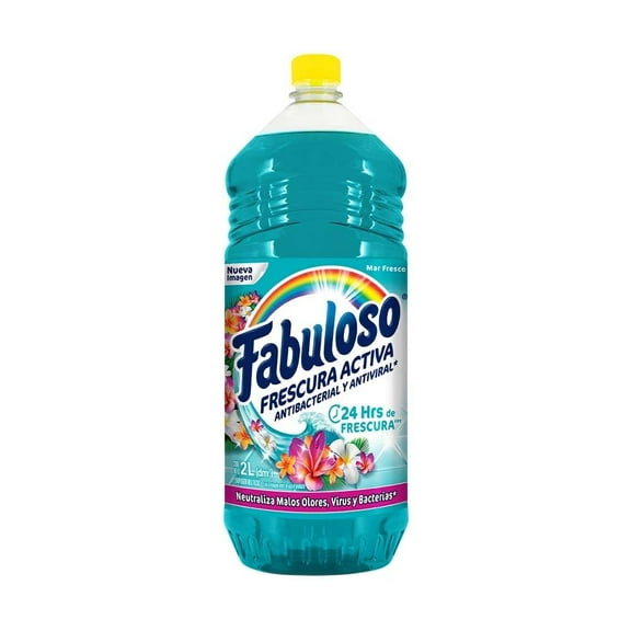 Limpiador Líquido Multiusos Fabuloso Aroma Mar Fresco Antibacterial 2 L