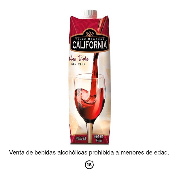 Vino Tinto Valle Redondo California 946 ml