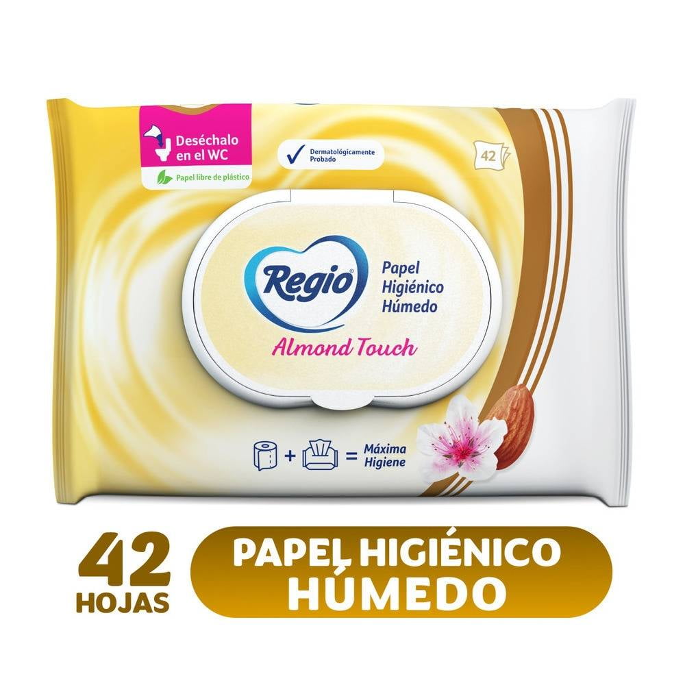 Tempo - Papel higiénico húmedo con leche de almendra y pantenol, 2 x 42  toallas