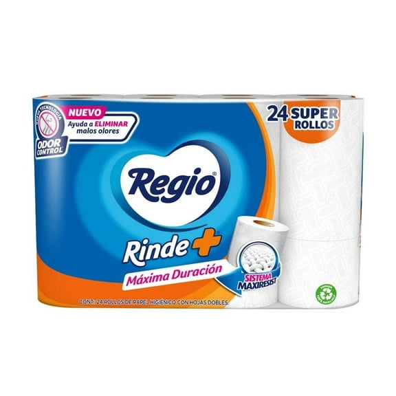papel higiénico regio rinde  24 maxi rollos