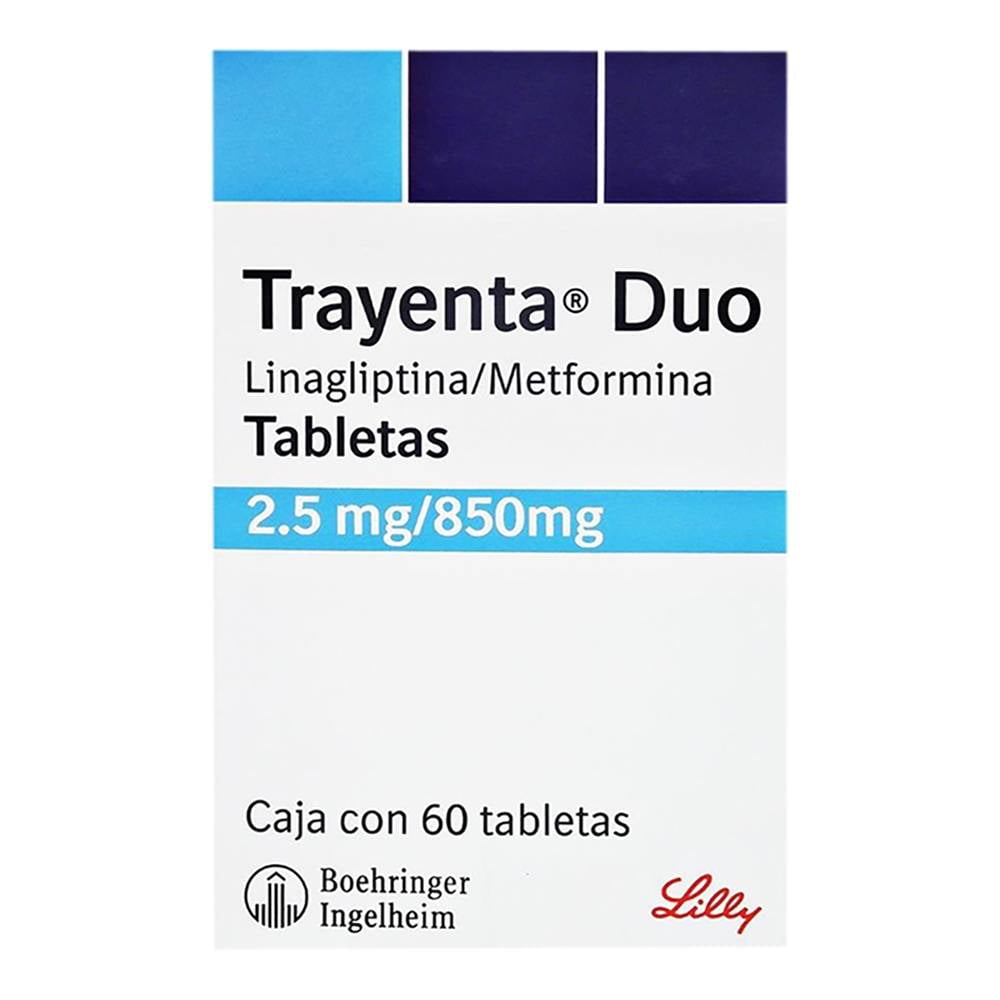 Trayenta Duo 2.5 mg/850 mg 60 tabletas | Walmart