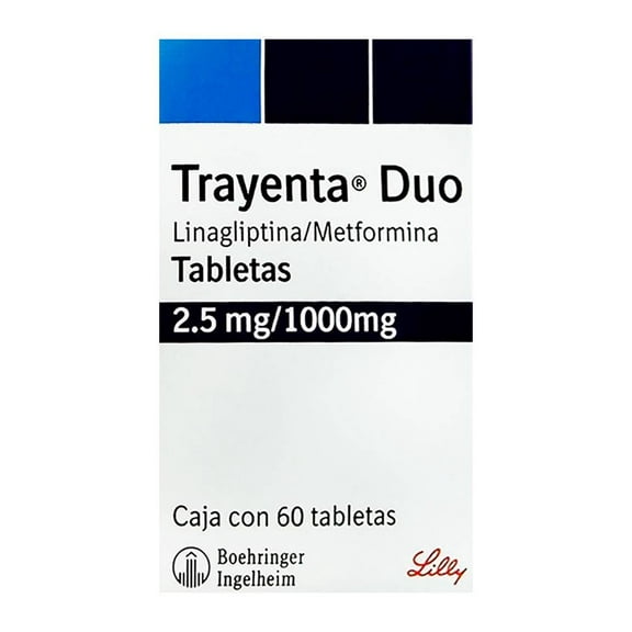 Trayenta Duo 2.5 mg/1000 mg 60 tabletas