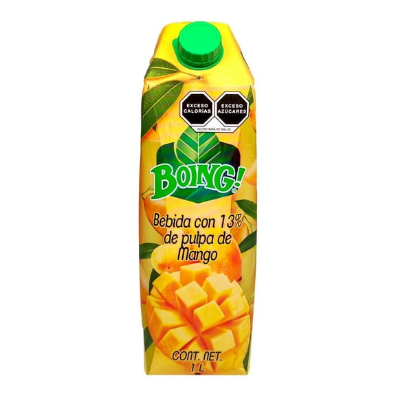 Bebida Boing tradicional con 13% pulpa de mango 1 l