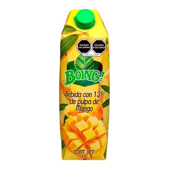 Bebida Boing tradicional con 13% pulpa de mango 1 l