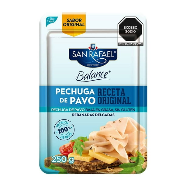 Pechuga de pavo San Rafael Balance rebanadas delgadas 250 g