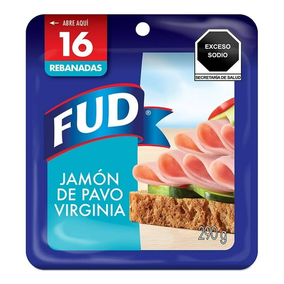 Jamón de pavo FUD virginia 290 g