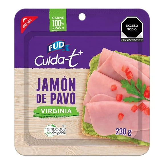 Jamón de pavo FUD cuida-t+ virginia 230 g